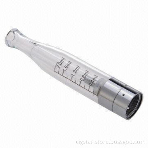 H2 Glass Clearomizer with 2.0mL e-juice capacity